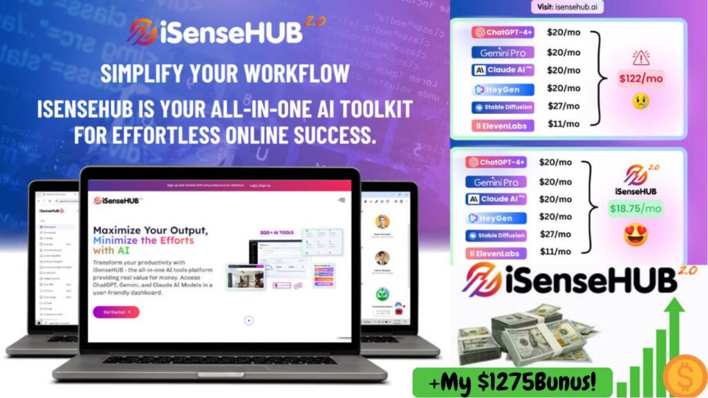 IsenseHub AI Review | Get Access to multiple AI ( By James Akpo )