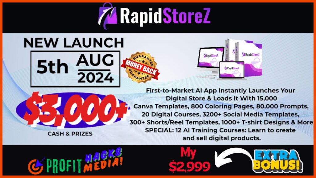 RapidStoreZ Review: Unlock the Power of Instant Digital Stores with Zero Tech Skills